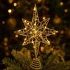 Christmas Tree Topper Star Light with Glitter, 5-, Wire - 2234 cm