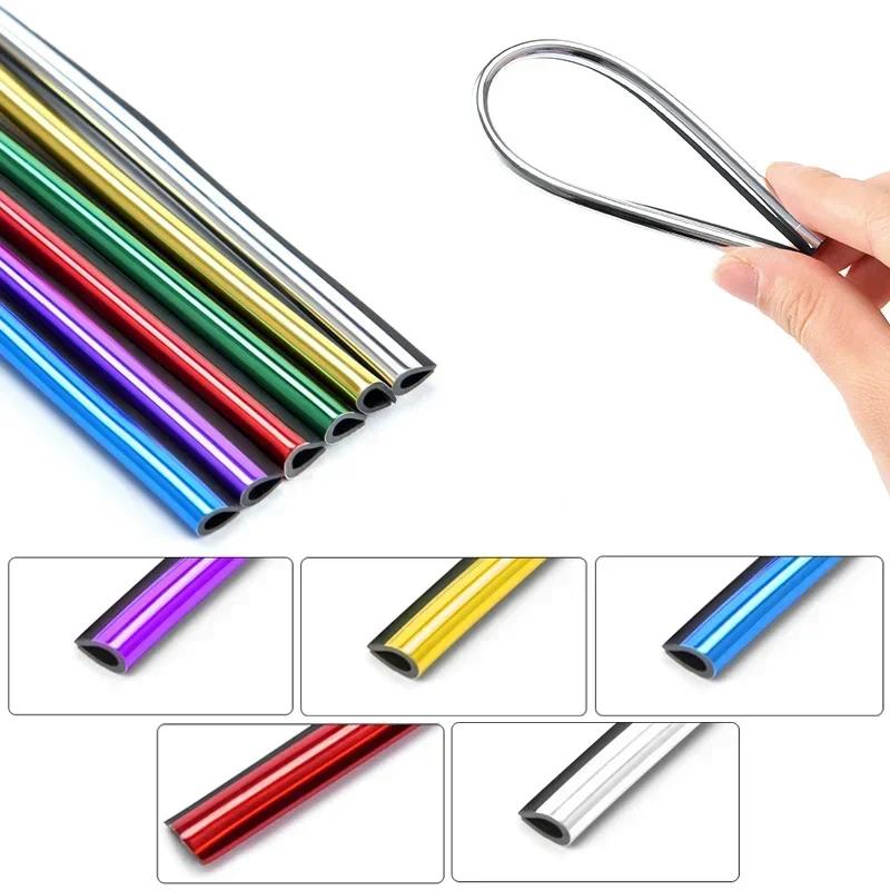 New 10 PCS Car Air Conditioner Outlet Decorative Soft Strip Accessories Auto Interior Grille Decorative Strip Universal U-shaped