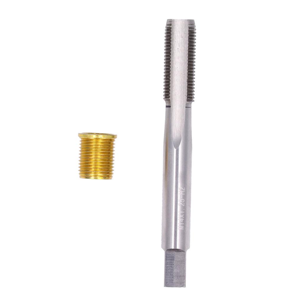 Spark Plug Thread Hole Repair Tools Metal M12x1.25 Inserts M14x1.25 Tap 14mm Rethreaded Kit