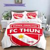 Biancheria da letto con motivo FC Thun Decorazione per la casa Regalo di compleanno (1 * copripiumino + 2 * federa, senza nucleo)