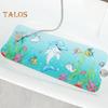Bathtub Mat Cartoon Printed Anti-Slip with Drainage Holes Strong Suction Cups Safe Fun Bathing Experience Children Shower Mat