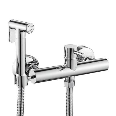 All-Copper Hot & Cold Bidet Faucet with Shower Spray for Washbasin