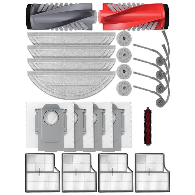 

A65T-Robot Vacuum Cleaner Replacement Kit For Roborock Saros 10-Main Side Brush Dust Bags Wipes Filters Accessories