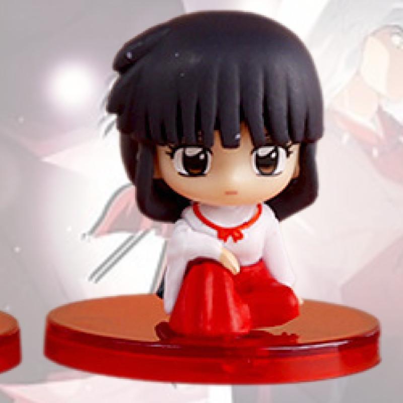 Mini Q Version Inuyasha Collectible Figures Set Kagome Sesshomaru Kikyo Miroku