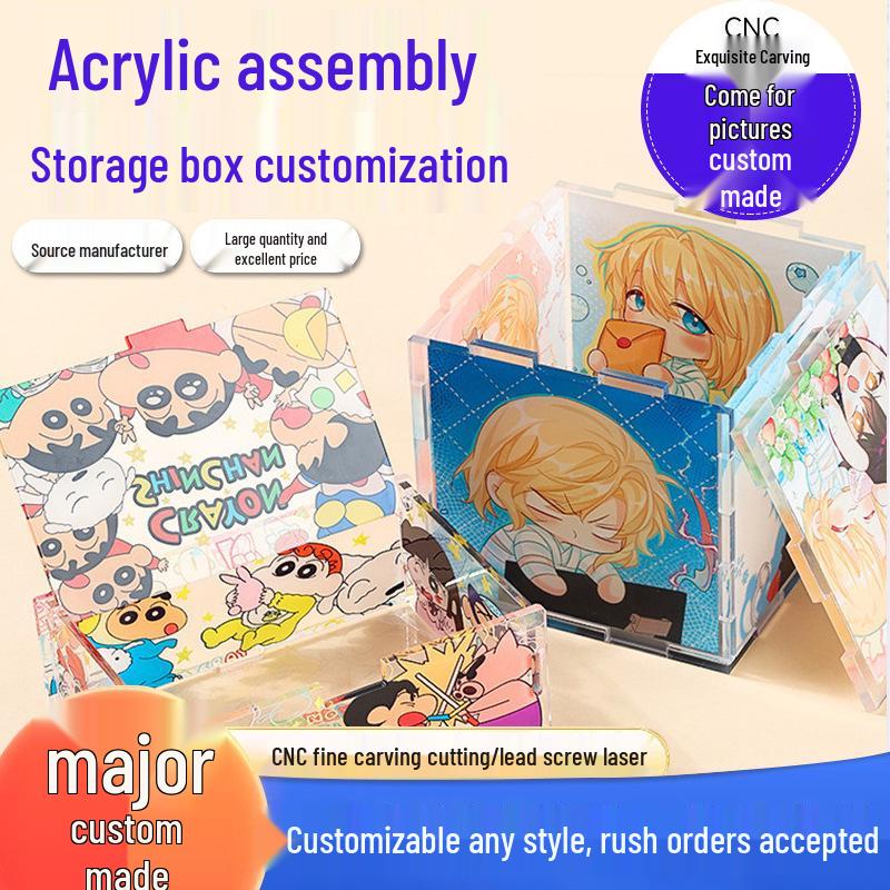 Custom Acrylic Anime Character Desktop Storage Box Ornament