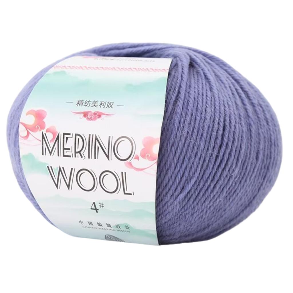 Příze z merino vlny 1,76 oz 134 yardů/role Měkká vlněná příze Příze na ruční pletení Nit na pletení Háčkování Koberce Svetr Šála