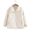 Cotton-padded Jacket Women's Plus Size Lapel Flower Fat Girl Cotton-padded Jacket Thin Sweet Winter Fashion Padded Jacket Short