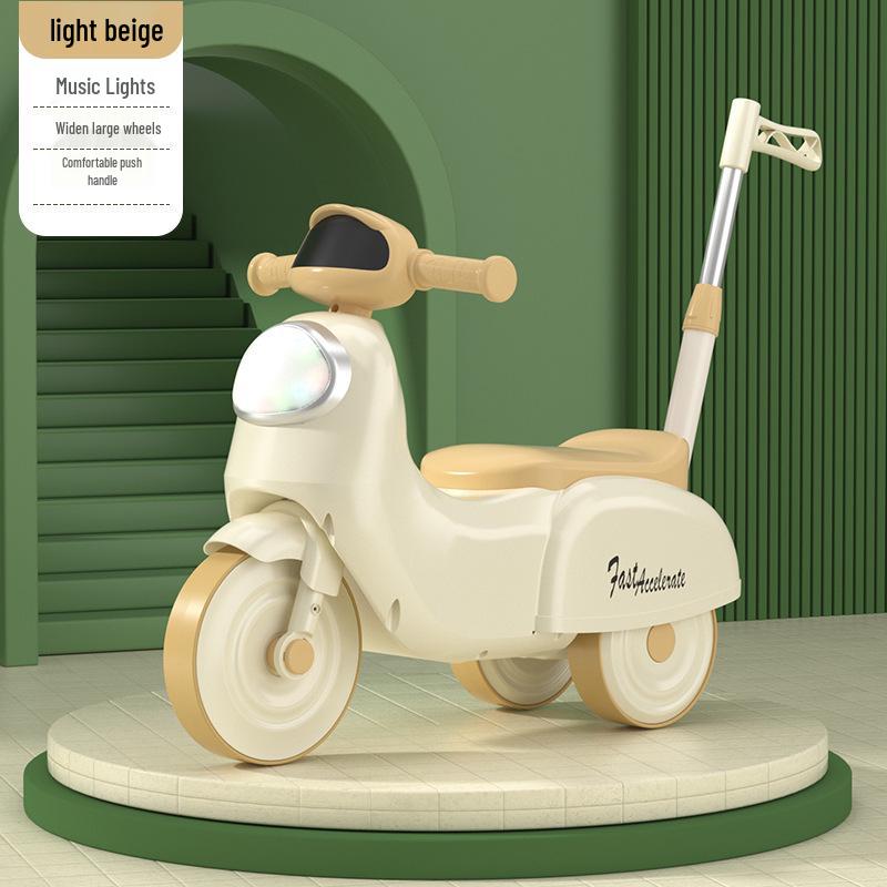 Foot-Powered Kids' Ride-On Tricycle Scooter