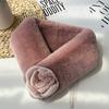 Elegant Double-sided Otter Rabbit Hair Scarf Korean Version Temperament Flower Mother Female Fur Scarf Female Winter Warm Magnetic Buckle