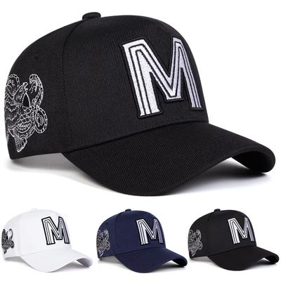 Unisex M Letter Embroidery Baseball Caps Spring and Autumn Outdoor Adjustable Casual Hats Sunscreen Hat Sports Cap