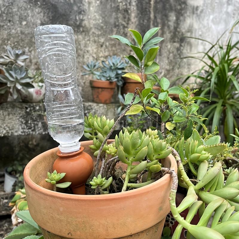 Clay Automatic Irrigation Dripper 4Pcs, Self-Absorbing Water Tip Irrigation Device, Upgraded Flowerpot Insertion Device, Suitable For Professional