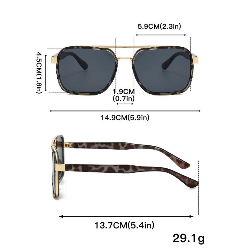 Nicht polarisierte Europa und Amerika Mode Sonnenschutz Lichtblockierende Sonnenbrille Herren Damen Quadratische Bequeme Brille