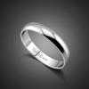 Simple Halo Ring For Men And Women, Copper Plated Rhodium Gold/White Gold Ring.