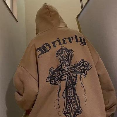 Herren Retro Cityboy Kapuzenpullover - Dicker Samt, High Street Herbst/Winter Trend