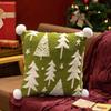 Christmas Tree Plush Pillow Cartoon Stuffed Toy Soft Sofa Cushion Holiday Home Decoration for Couch Bed