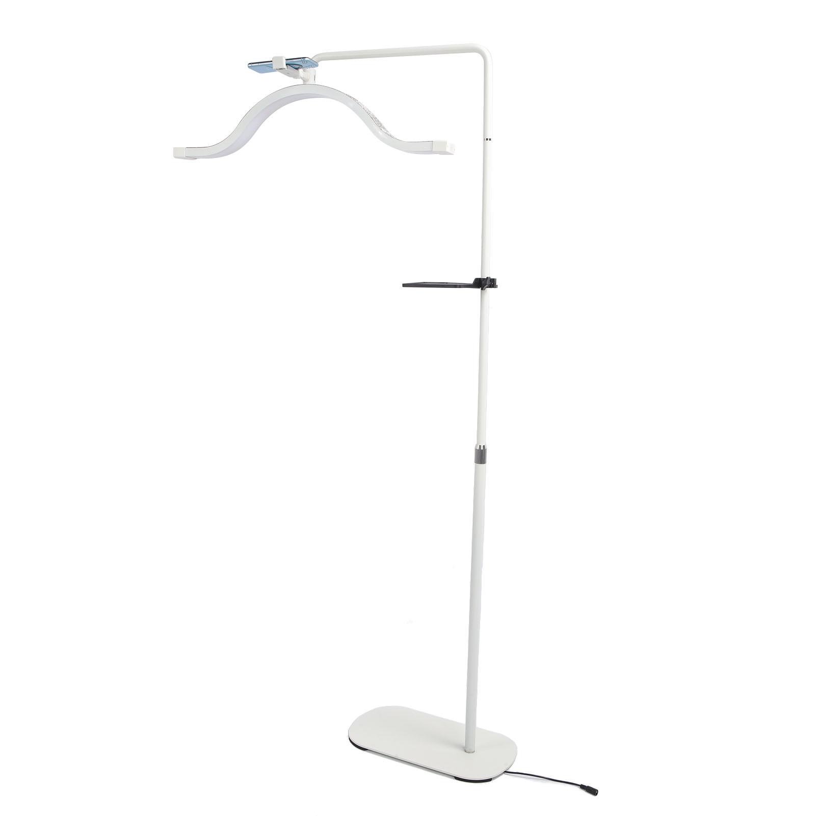 

Напольный светильник Half Moon Light 29 дюймов с вращающейся головкой 45 Вт 3200 К‑5600 К, регулируемая высота, с зажимом для телефона Half US Plug белый