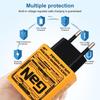 145W Quick Charge Fast Phones Charger PD USB Charger Adapter3 Ports EU/US/UK Plug Wall Adapter For iPhone Xiaomi Samsung