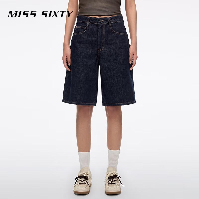 MISS SIXTY 2026 Summer Retro Wide-Leg Denim Shorts 26