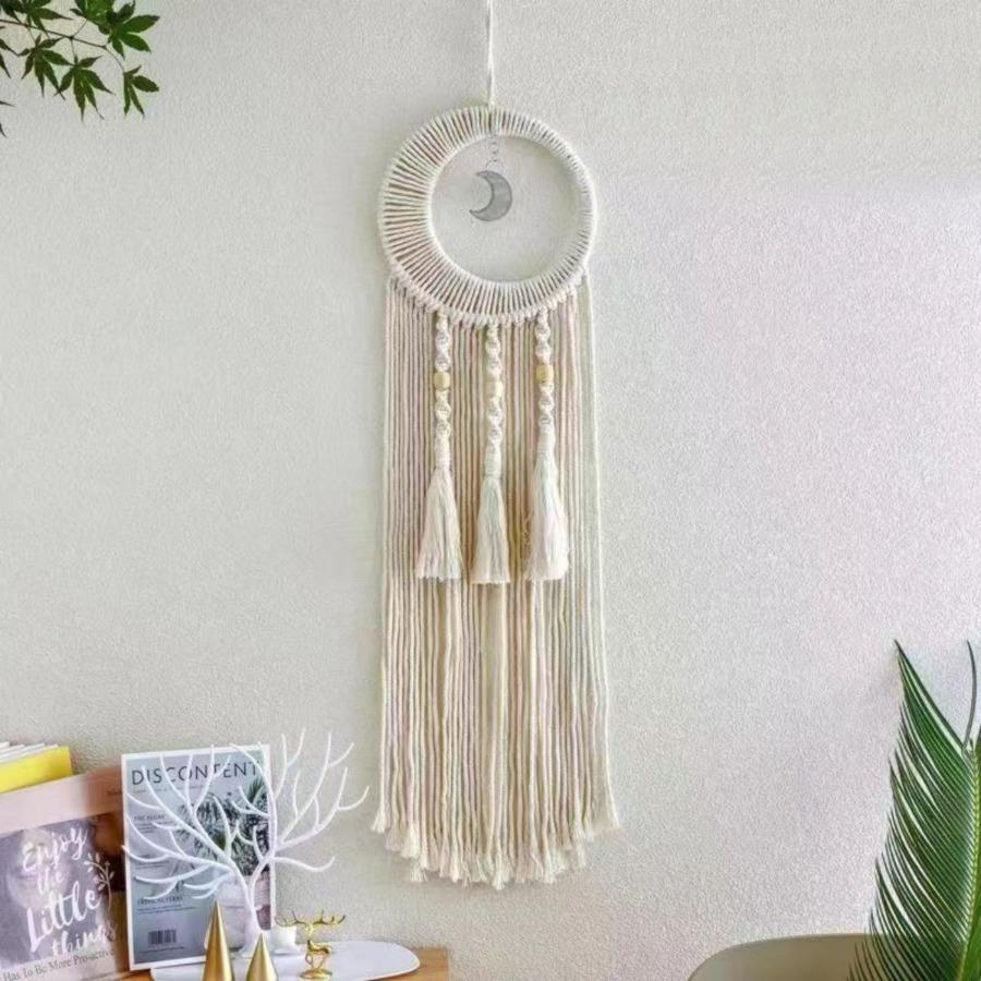 European-style hand-woven cotton rope tapestry tassels for home wall hanging decorative soft furnishing collection