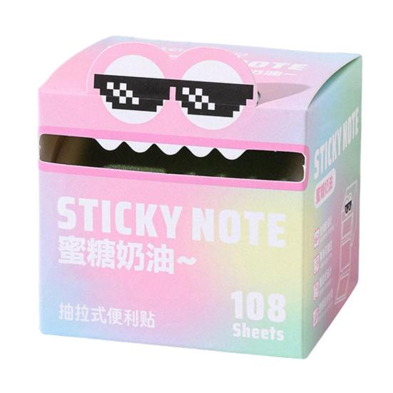 Cute Animal Sticky Notes Self Adhesive Cartoon Animal Memo Pads Pull-Out Sticky Notes To-Do List for Office School Supplies