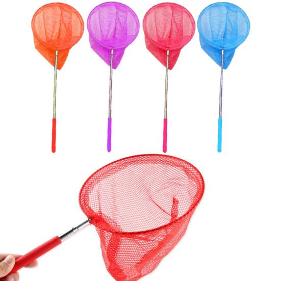 Children Extendable Pole Fishing Net Insect Fish Butterfly Catcher Kids Play Toy