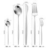 5Pcs Cutlery Set Stainless Steel Tableware Knife Fork Spoon Dinnerware Set Kitchen Flatware Silverware