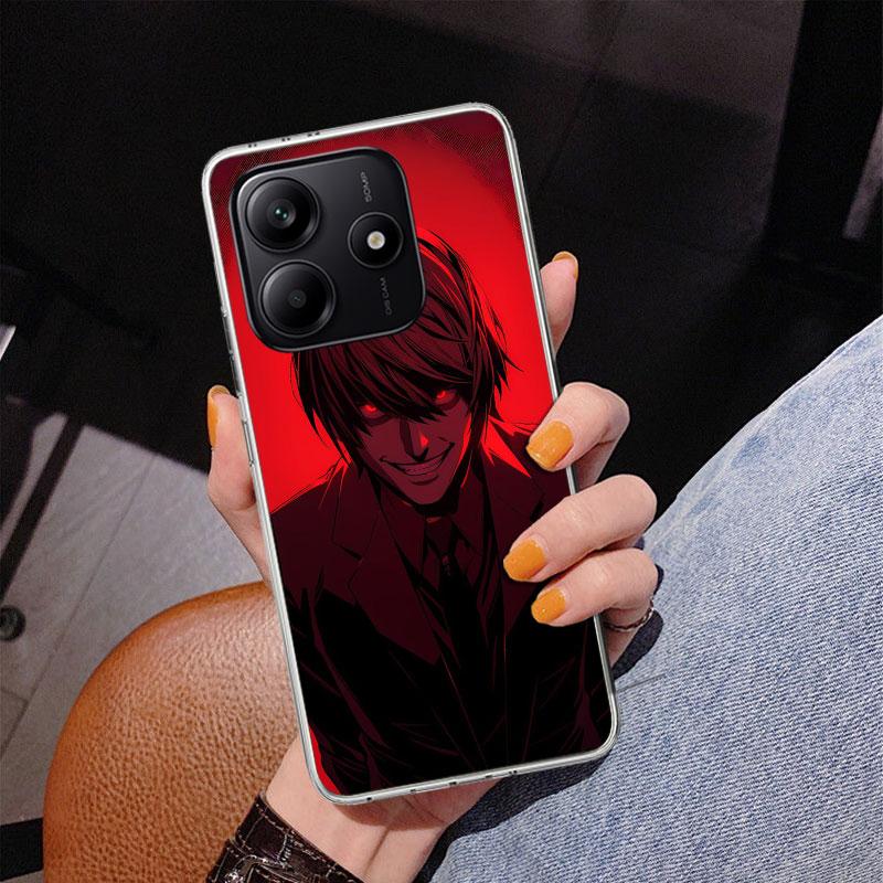 N-Note D-Death Yagami Light Phone Case For Xiaomi Redmi Note 15 14 13 12S 12 11 Pro Plus 14S 11S 11E 10 10S 11T 5G Personalized