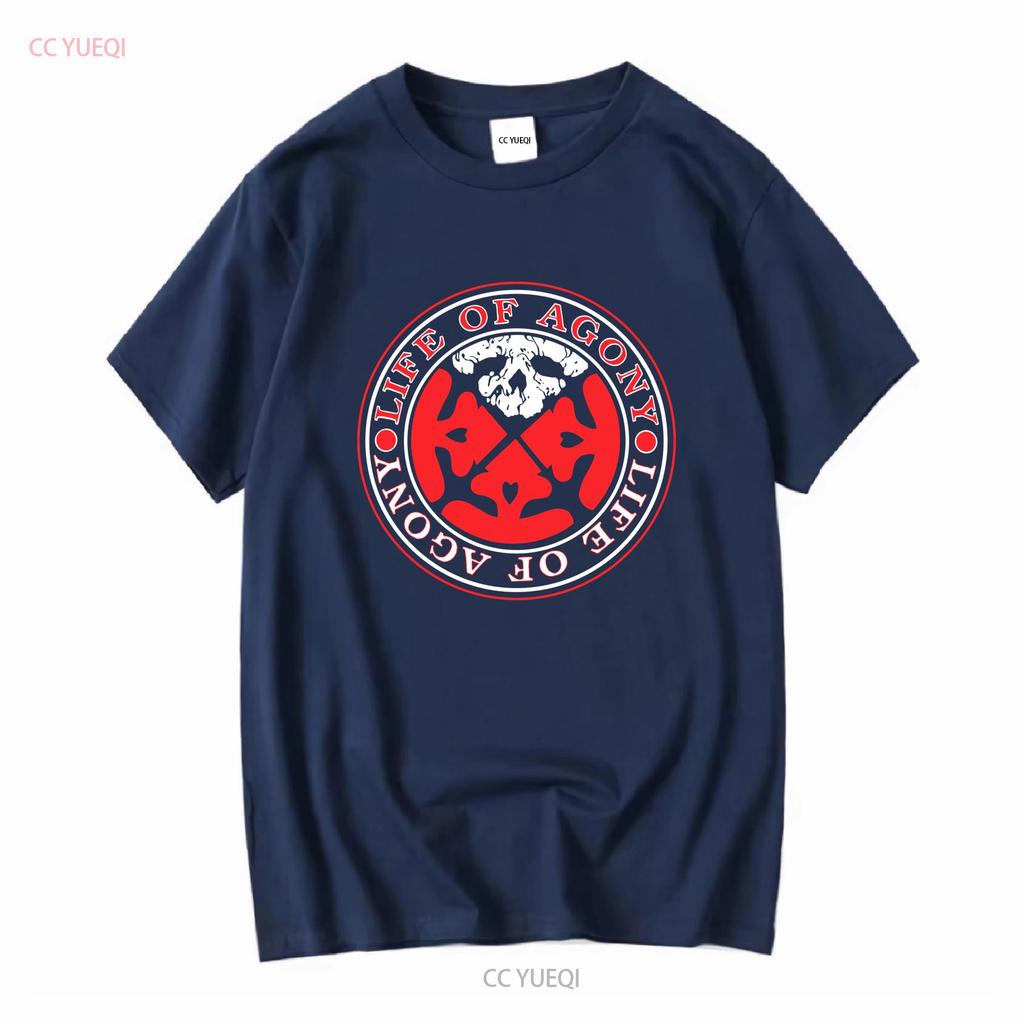 T-Shirt mit dem Symbol des Lebens der Qualen, Baumwolle, Schwarz, Herren, Größen S bis 5XL, HC1998, Vintage, gewaschen, vielseitig, stylisch, leicht unisex, lässig