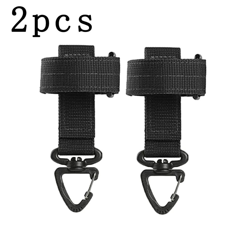 

1/2pcs New Multi-purpose Tactical Gloves Buckle Hook Ventilator Military Rope Climbing Outdoor Storage Adjust Camping Hanging One Size