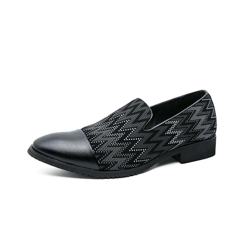 

FashionClassic Business Men s Dress Shoes Fashion Elegant Luxury Formal Wedding Shoes Men Slip on Oxford Shoes Black Retro Brogue Shoes 45 чёрный