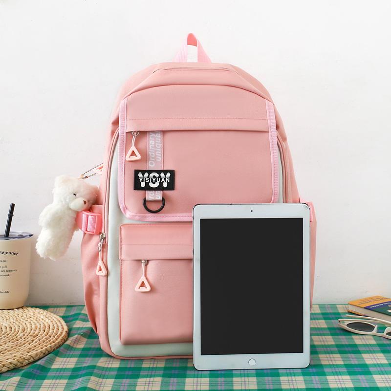 Vierteiliger Schulrucksack für Damen