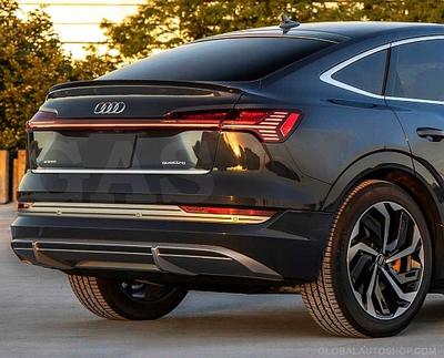 E-TRON Sportback Chrome Trunk Trim - Tailgate Accent - Premium Car Rear Detail - Shine Enhancer Tuning