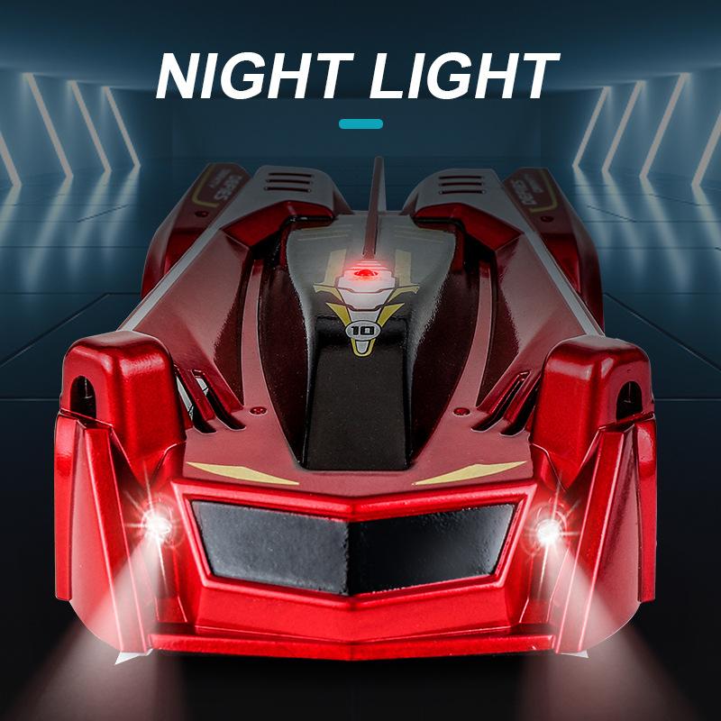 Products Infrared Induction Light-chasing Wall-climbing Car Dual-mode Stunt Remote Control Car Light Charging Children's Toys