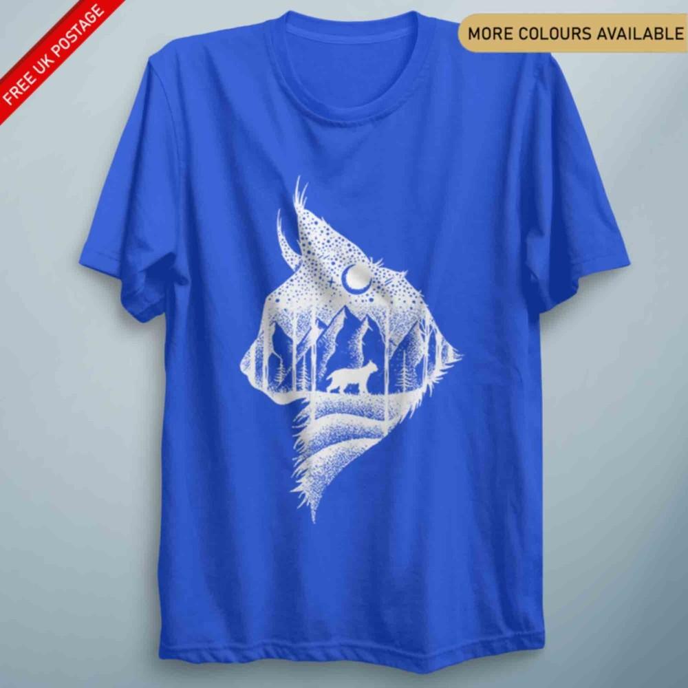 Abstract Lynx Forest Animal Abstract T Shirt Kids Birthday Gift S