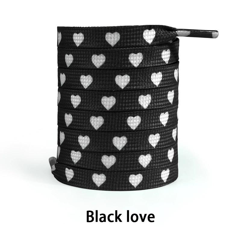 1 Paar flache Herz-Schnürsenkel Personalisierte Valentinstags-Rosa-Liebes-Schnürsenkel-Seil Paare Hohe Canvas-Sportschuhe Schnürsenkel