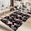 1PC Heart Pattern Non-Slip Floor Carpet Compatible for Office&Living Room&Bedroom&Dining Room - Flat- Soft & Pattern, Vibrant Colors-W275
