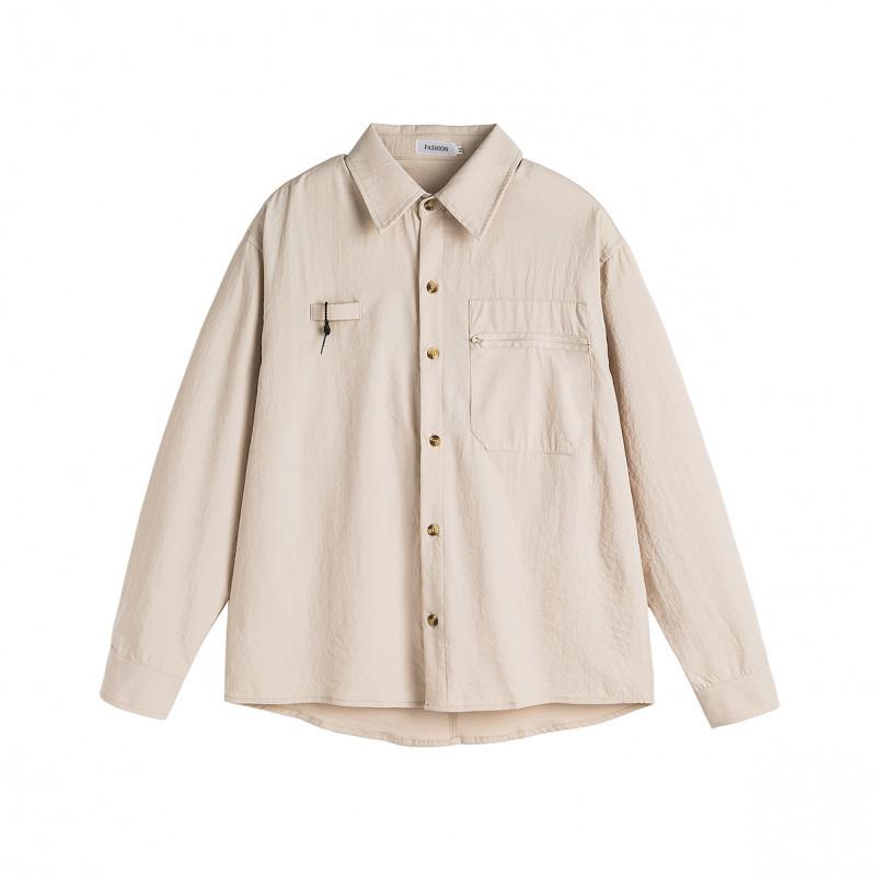 Pánská nová podzimní a zimní ležérní košile s dlouhým rukávem Módní pánská košile