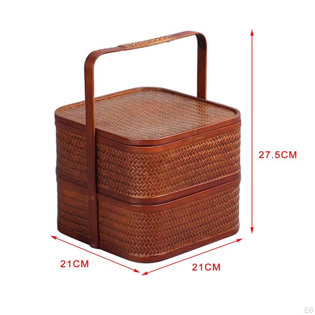 Bambusowa ręka, dwuwarstwowa konstrukcja, wykwintne wykonanie, przechowywanie ciast, prezent