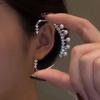 1PC Earbone Zircon Sparkling Crystal Imitation Pearl Clip Earring for Women Auricle Ear Cuff Luxury Exquisite Zircon Girl Gift