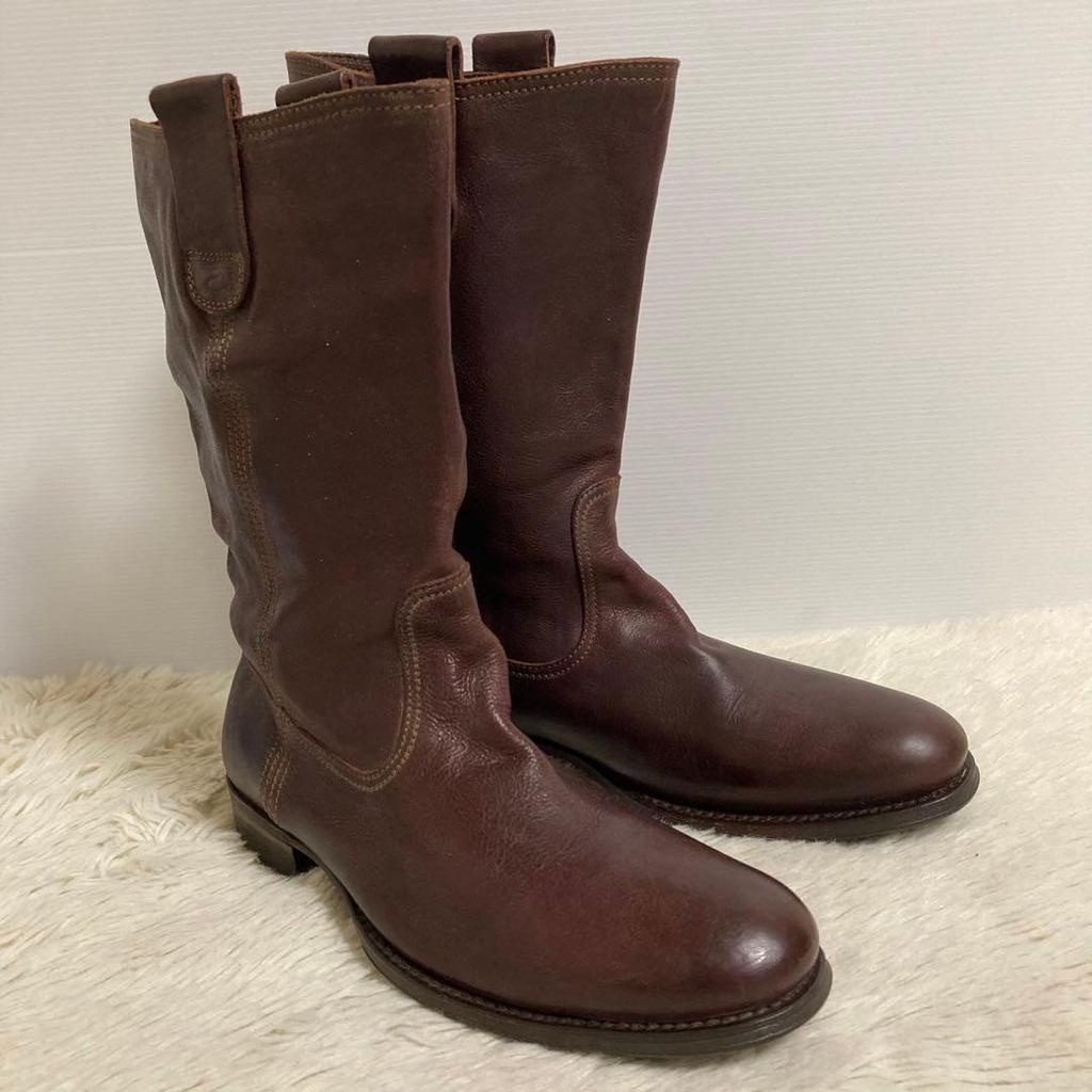 Used []n.d.c. made by hand leather Pecos boots 40