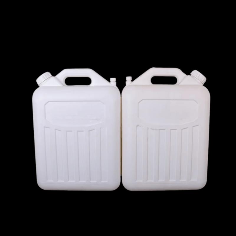 Jingmian 25L Double Mouth Plastic Flat Chemical Container