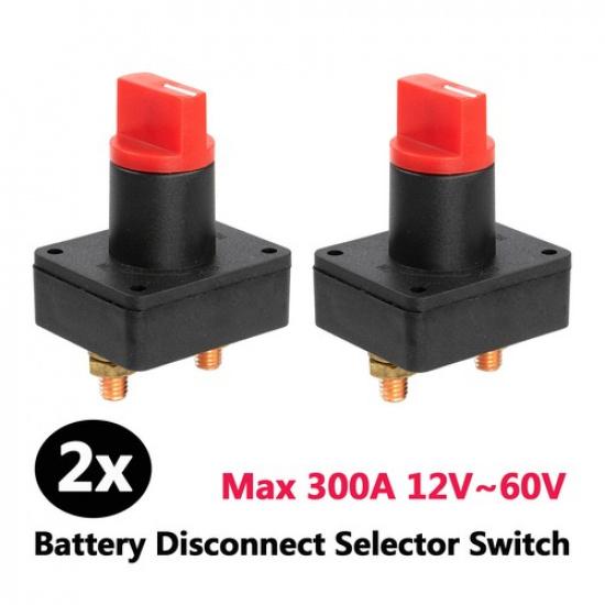 

2PCS 300A Battery Isolator Switch Disconnect Power Cut Off Car Boat Truck RV
