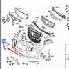 Mercedes-Benz W218 CLS 300 Coupé Stoßstange vorne Abschlepphakenabdeckung (Grundierung)
