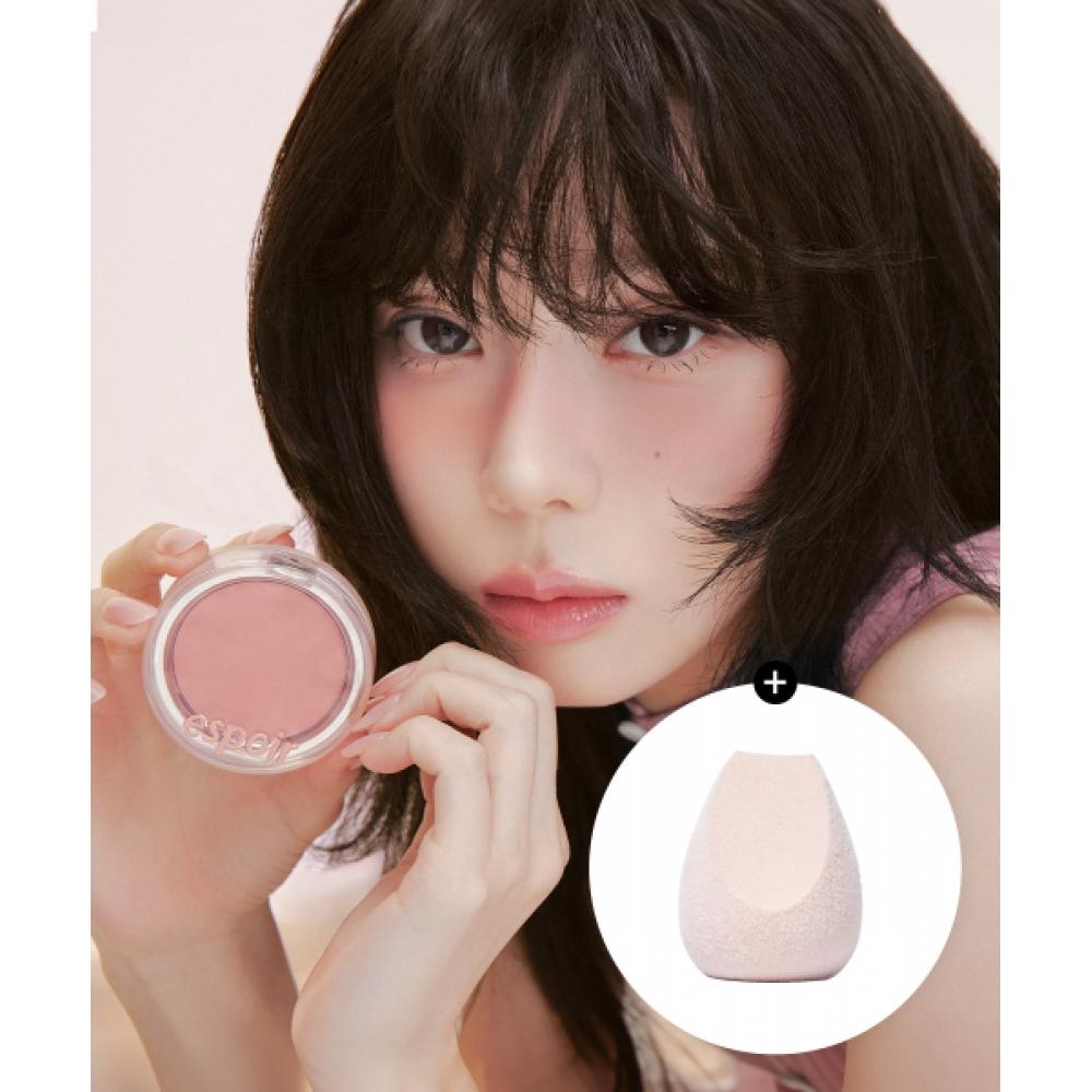 Espoir Blur Wear Blush  + Free  Powder Blender NO.1 NU PINK