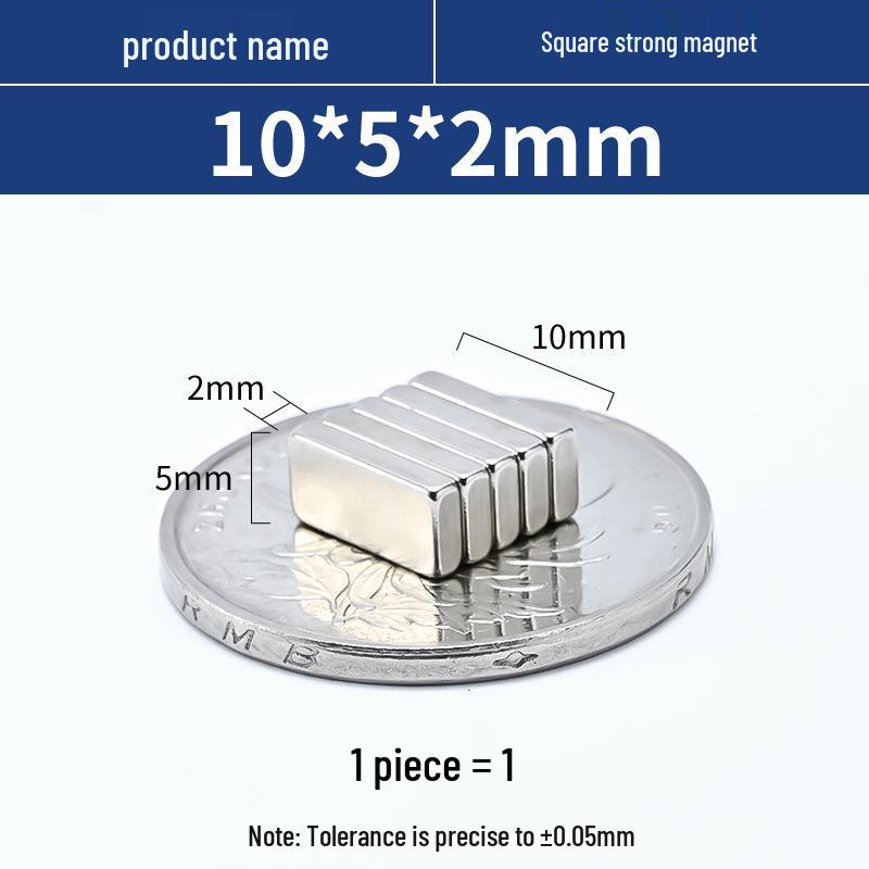 N52 Neodymium Iron Boron Square Magnet – Strong Rare Earth Permanent Magnet