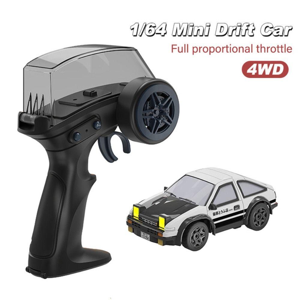 1/64 MINI AE86 RC Drift Car Black&White Remote Control Racing Car RC Stunt Car  Adults Kids