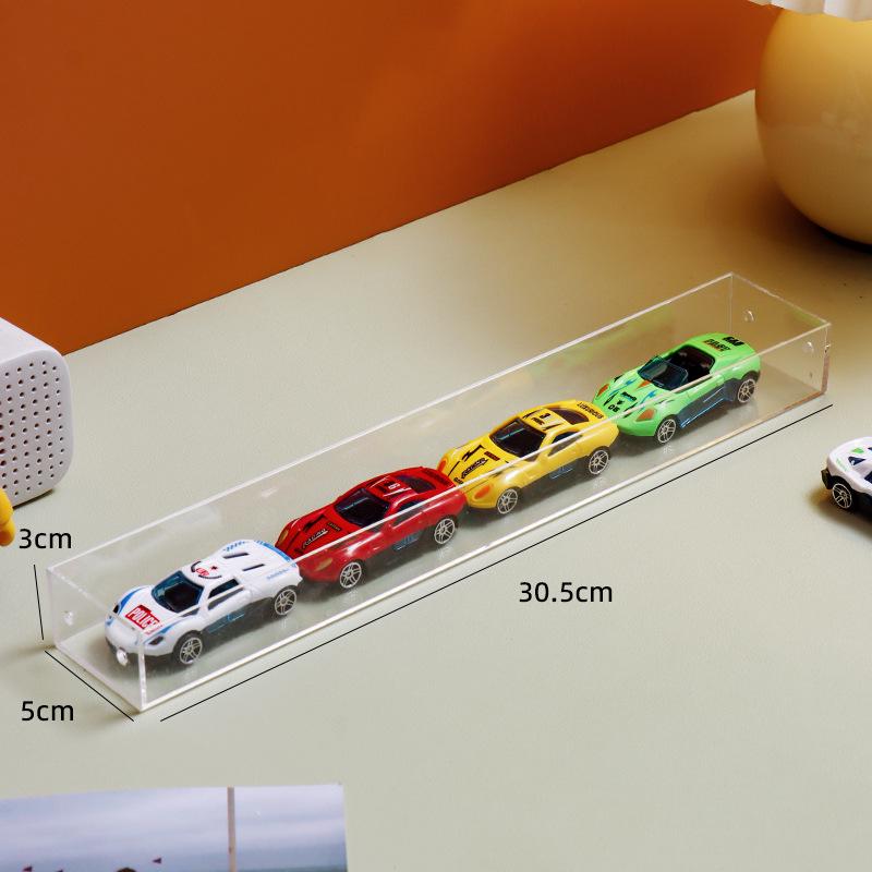 1:64 Toy Car Display Case - Dustproof Acrylic Storage Rack and Stand