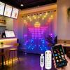 400LED Intelligent Curtain DIY Music Rhythm Ambient Fairy Lights for Christmas Window Curtain Party Background Decoration