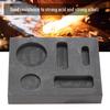 Kafuty-1 Black Heat Resistant Graphite Crucible, Crucible Mold, Stability 5 Groove for Metal Metal