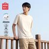 MINISO Men's Summer Heavyweight Pure Cotton Half Sleeve T-Shirt